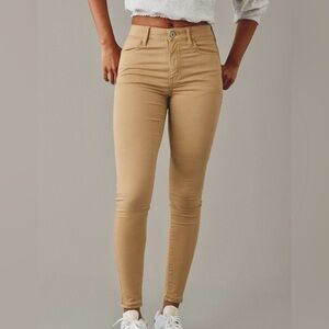 American Eagle Women's Tan Hi-rise Jeggings